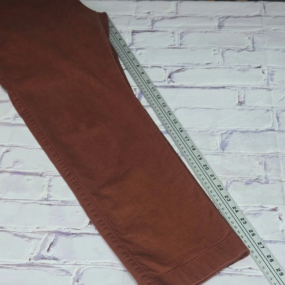 J.Crew Chino Pants Brown Flex Slim Re-Imagined Casual Dress Golf Mens 34x30